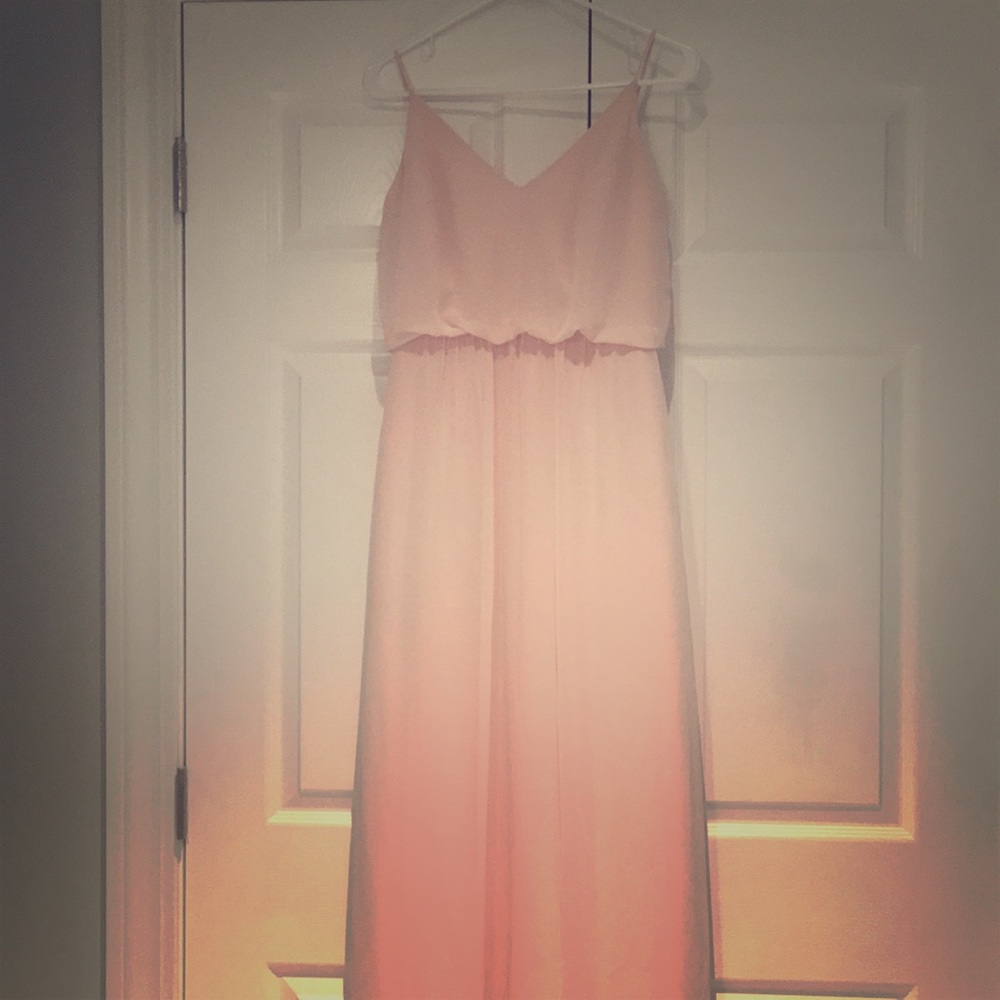Dessy size 6 style: 1505 blush pink dress